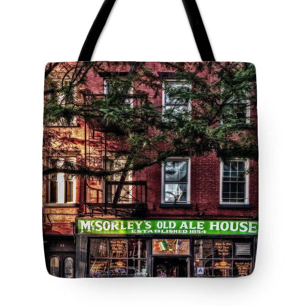 Mcsorley's Old Ale House Tote Bag featuring the photograph McSorley's Old Ale House NYC by Susan Candelario