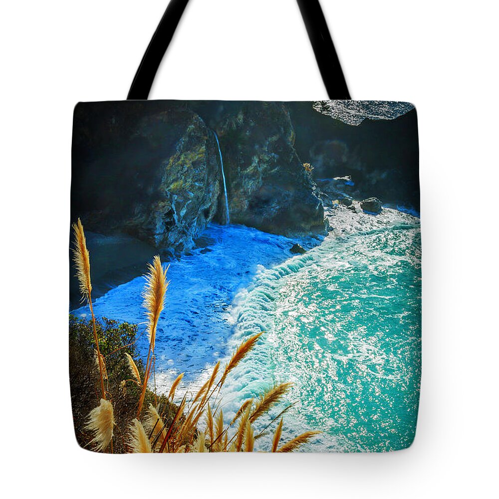 California Tote Bag featuring the photograph McWay Creek Falls by Craig J Satterlee