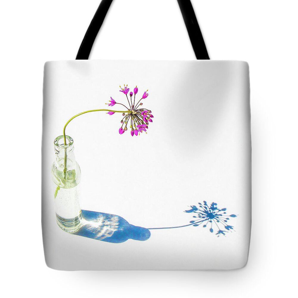 White Tote Bag featuring the photograph Me and My Shadow by Holly Ross