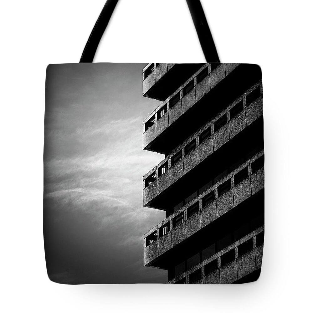 Blumwurks Tote Bag featuring the photograph Meanwhile... by Matthew Blum