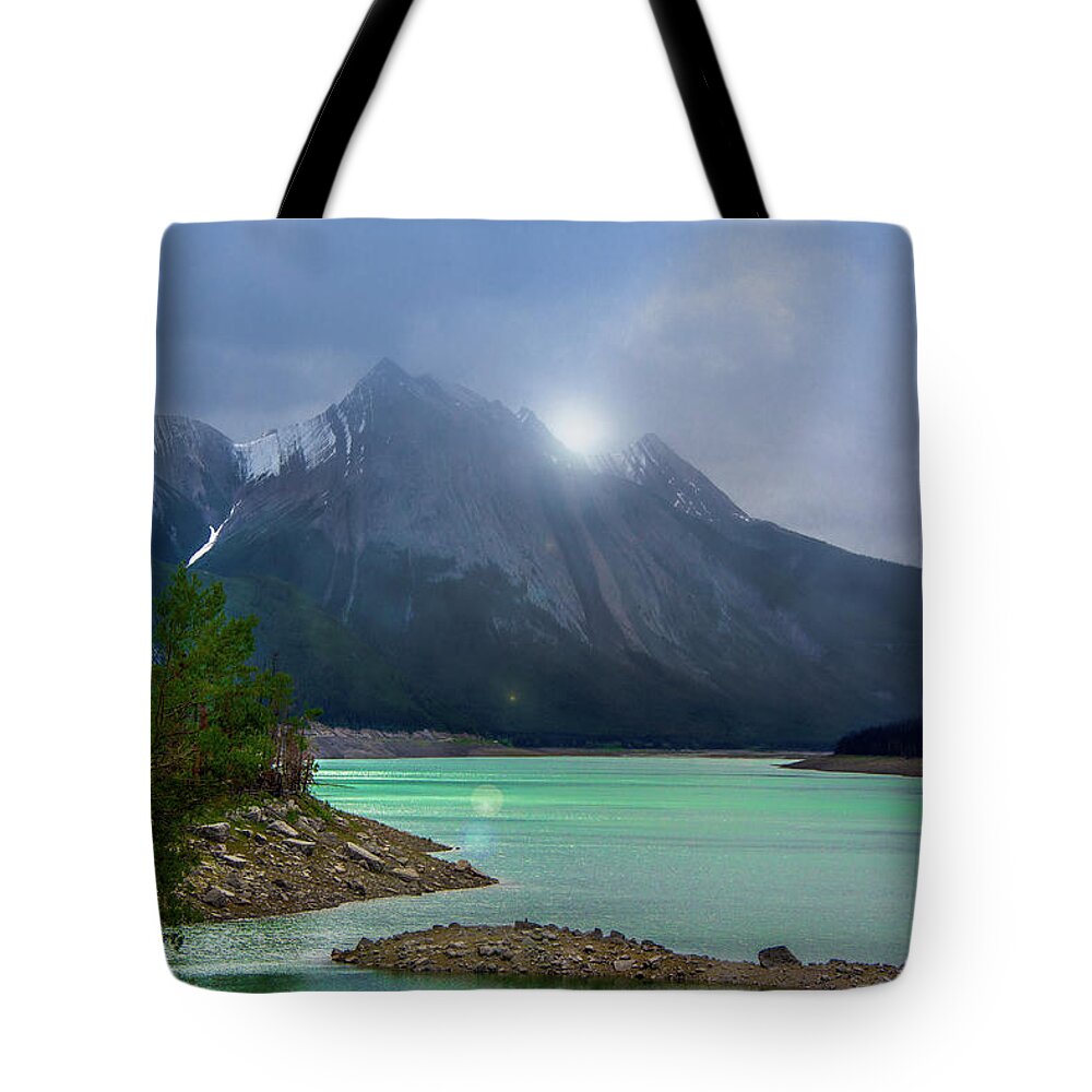 Alberta Tote Bag featuring the photograph Medicine Lake, Alberta by Patrick Boening