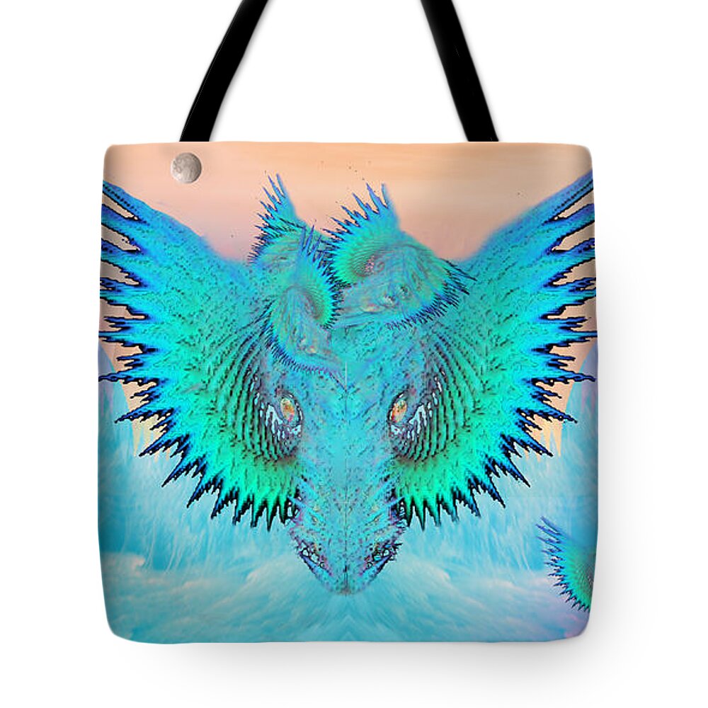 Heart Tote Bag featuring the digital art Meet The New Boss... by Phil Sadler