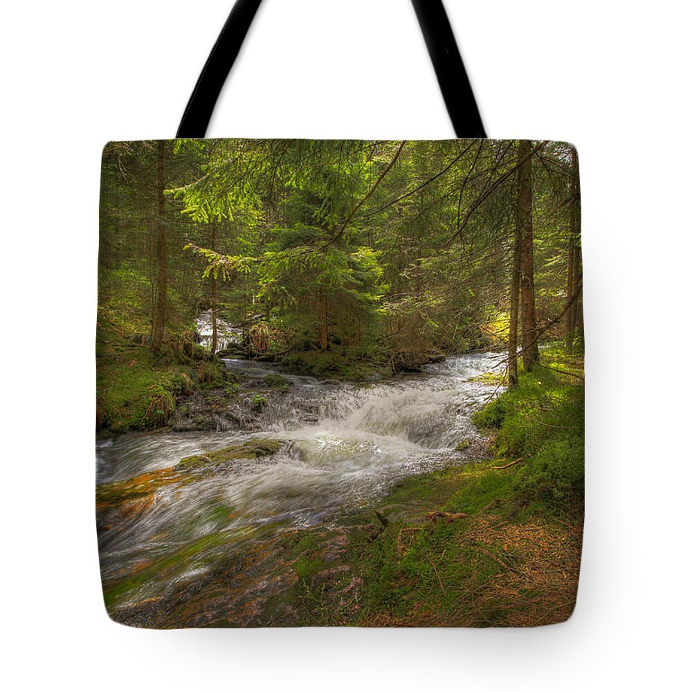 Mountain Tote Bag featuring the photograph Meeting of the Streams by Sean Allen
