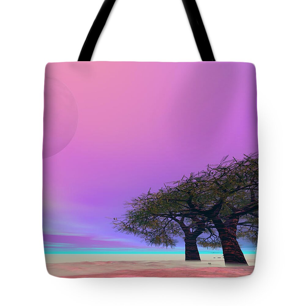 Landscape Tote Bag featuring the painting Mellow by Corey Ford