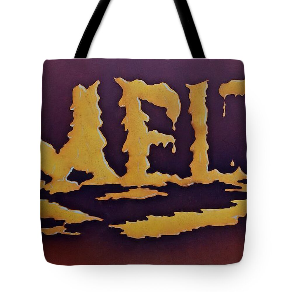 Melt Tote Bag featuring the painting Melt by AnnaJo Vahle