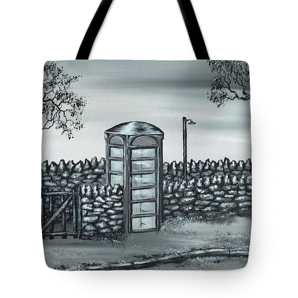 Phone Box Tote Bag featuring the painting Memory Box by Kenneth Clarke