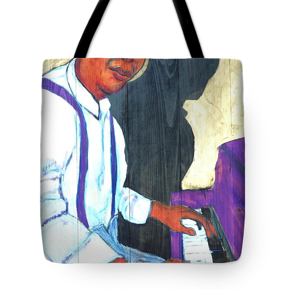  Memphis Slim Tote Bag featuring the painting Memphis Slim by Todd Peterson