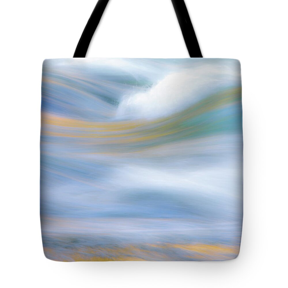 Yosemite Tote Bag featuring the photograph Merced River Reflections 19 by Larry Marshall