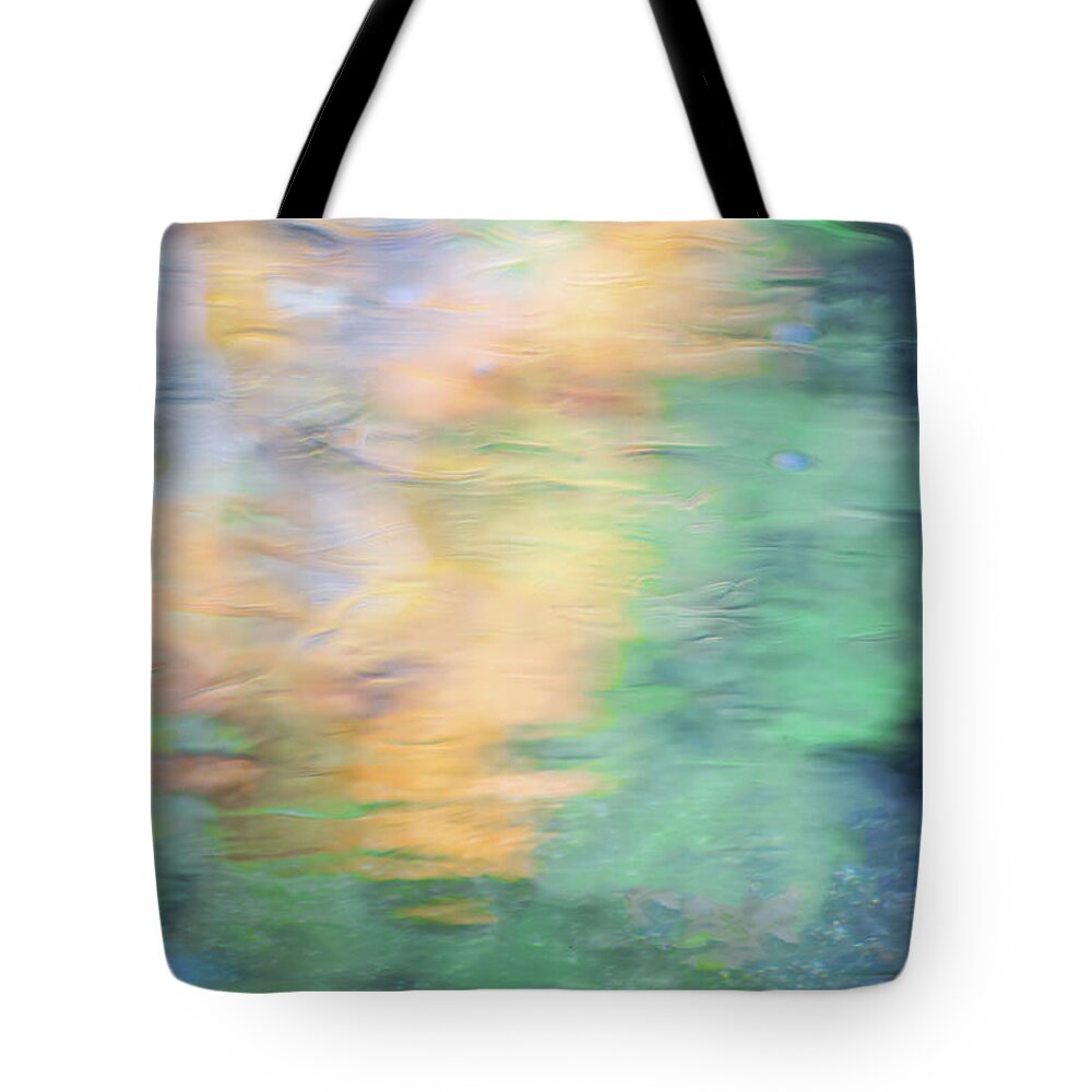 Yosemite Tote Bag featuring the photograph Merced River Reflections 7 by Larry Marshall