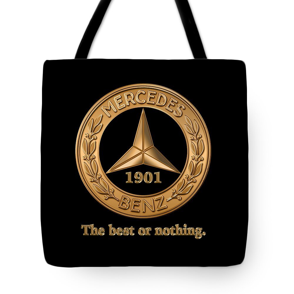 Mercedes Benz - The Best or Nothing Tote Bag by David Baker Jacobs - Fine  Art America