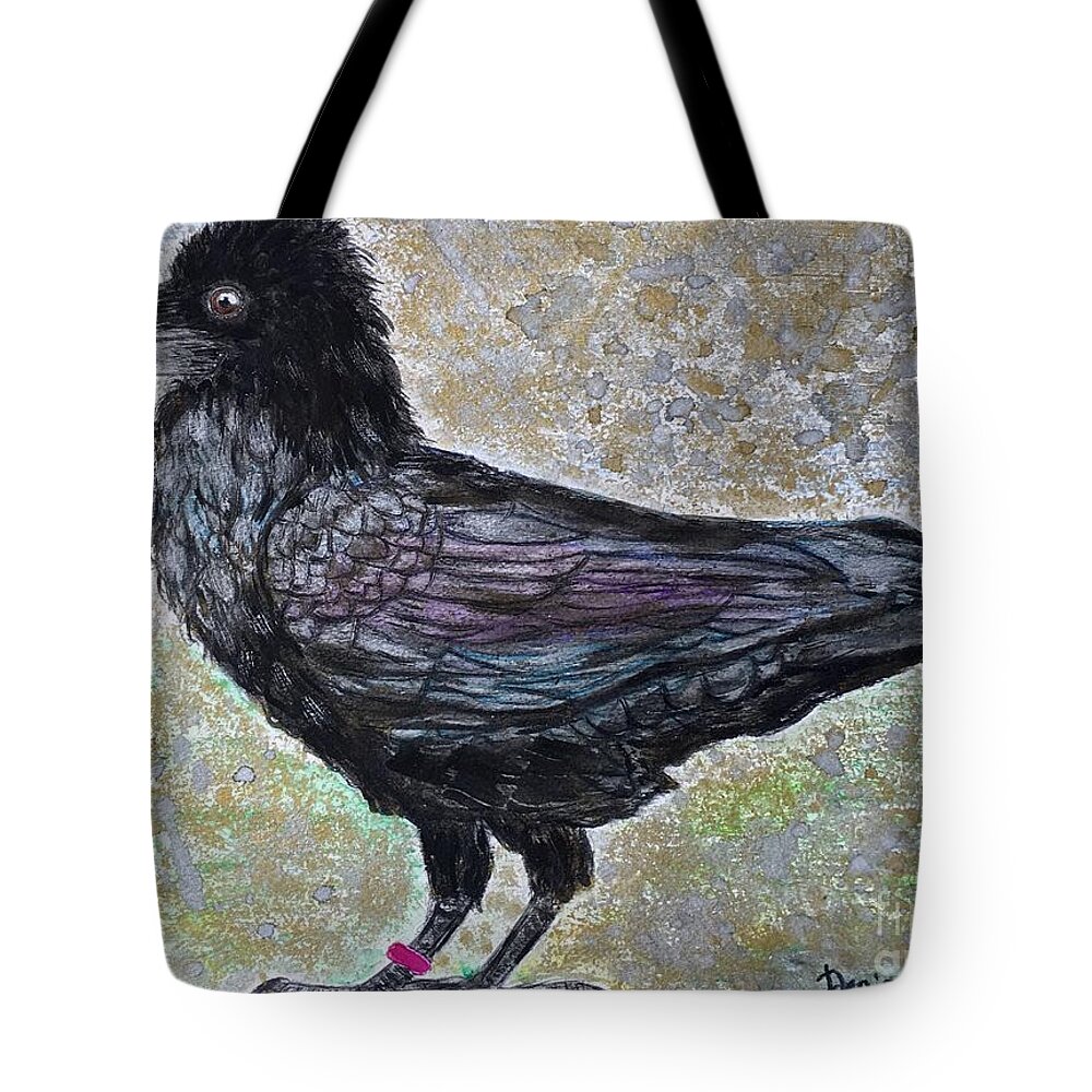Merlina Tote Bag featuring the painting Merlina by Denise Railey