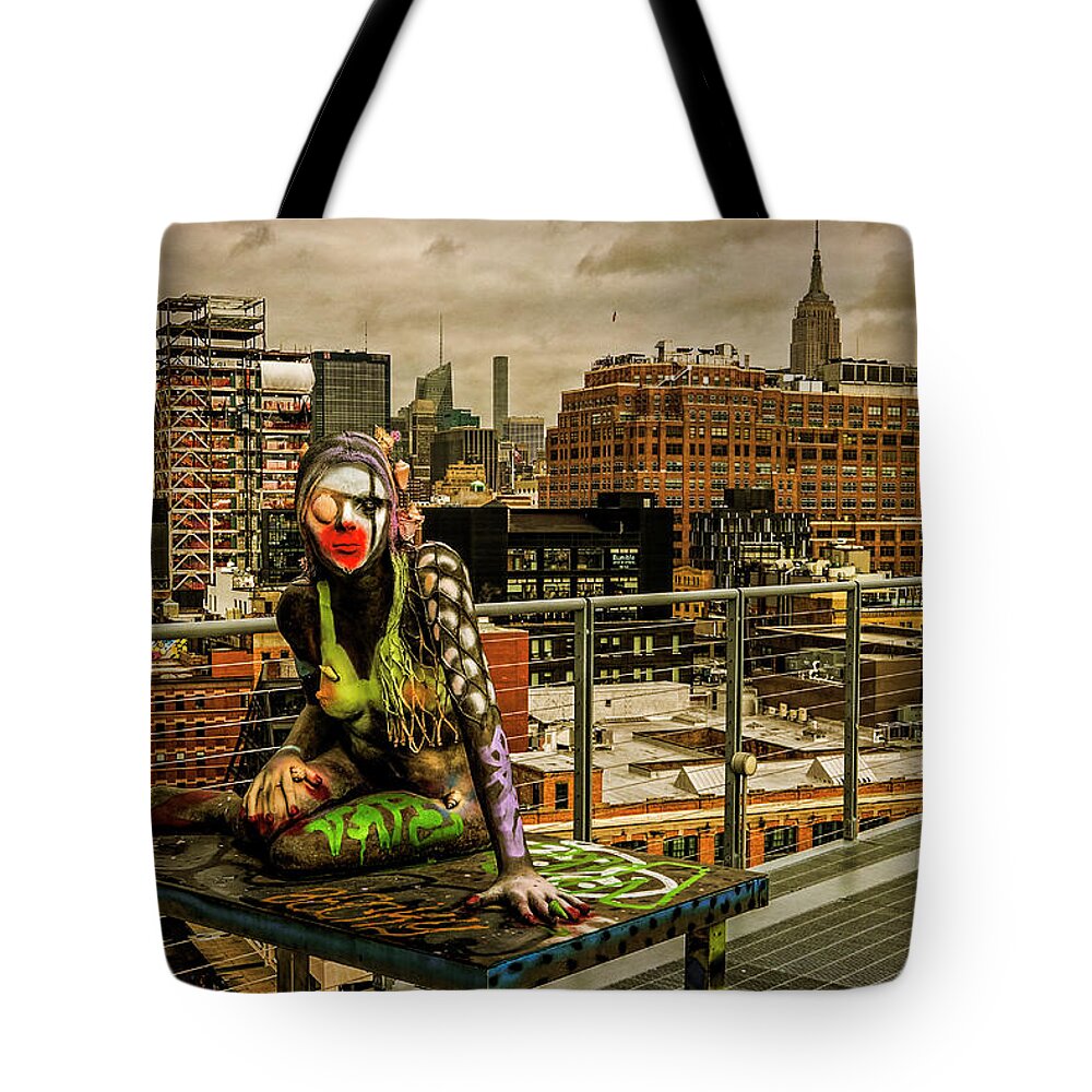 Empire State Building Tote Bag featuring the photograph Mermaid by Frank Winters