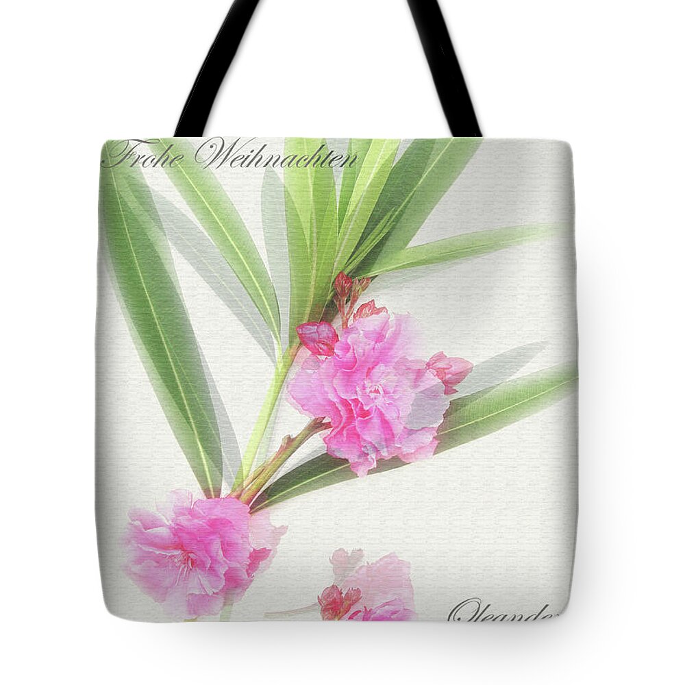 Oleander Tote Bag featuring the photograph Merry Christmas by Wilhelm Hufnagl