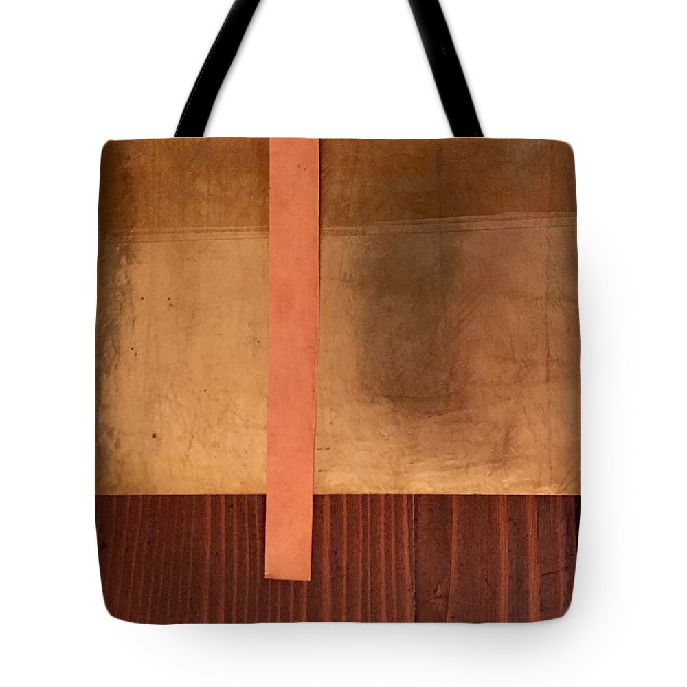 Collage Brass Copper Sheeting Wood Tote Bag featuring the photograph Mesh and Copper Series 1-7 by J Doyne Miller