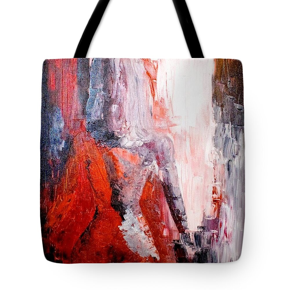Contemporary Tote Bag featuring the painting Mesmerised by Piety Dsilva