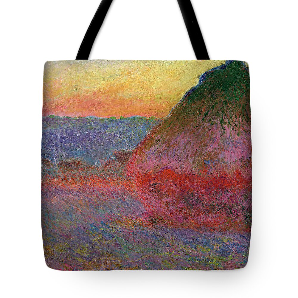 Meule Tote Bag featuring the painting Meule by Claude Monet