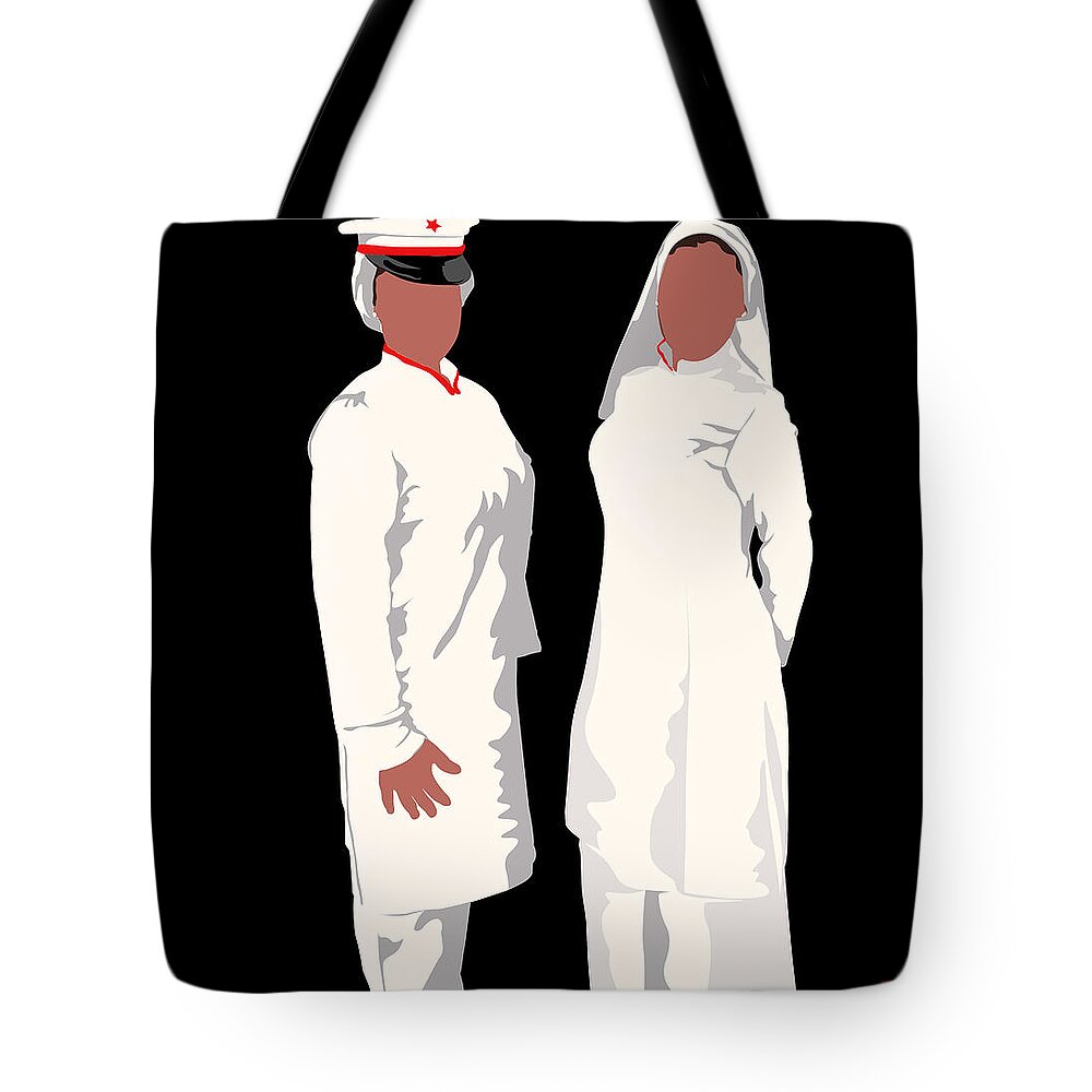 Graphic Tote Bag featuring the digital art MGT by Scheme Of Things Graphics