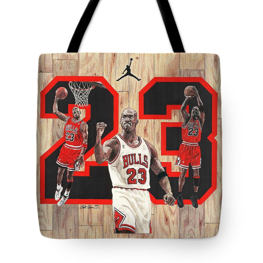 Michael Jordan Tote Bag by Chris Brown - Fine Art America
