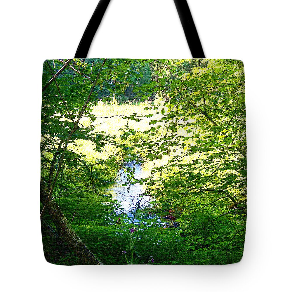 Nature Tote Bag featuring the photograph Michigan Pond by Phil Perkins