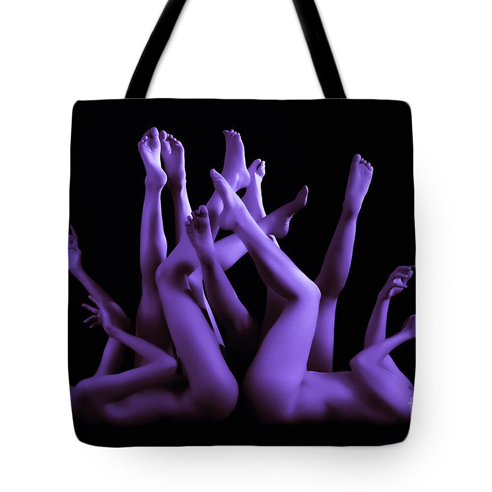 Artistic Tote Bag featuring the photograph Midnight forest by Robert WK Clark