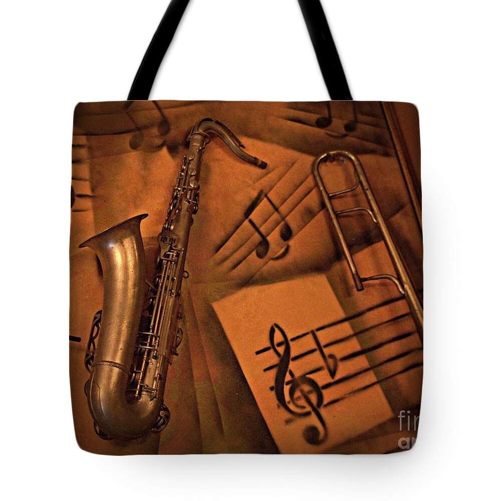 Music Tote Bag featuring the photograph Midnight Music by Amalia Suruceanu