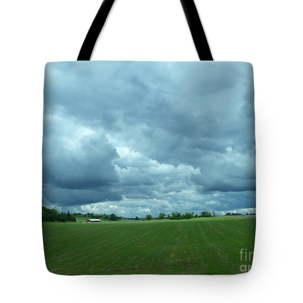 Cloudscape Tote Bag featuring the photograph Midwestern Sky by Rosanne Licciardi