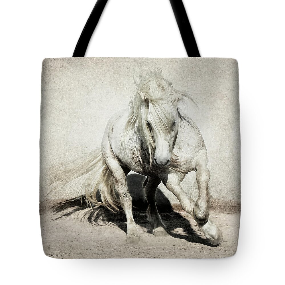 Highland Tote Bag featuring the photograph Mighty by Phyllis Burchett