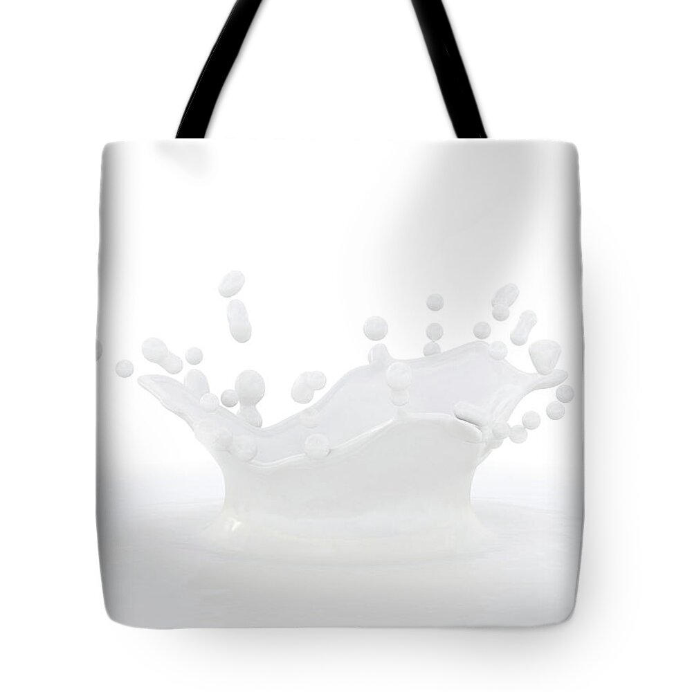 Milk Tote Bag featuring the digital art Milk by Maye Loeser