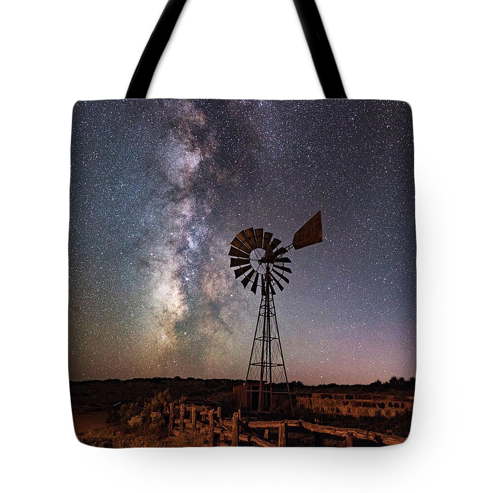Moab Tote Bag featuring the photograph Milky Way at Dubinky Well by Dan Norris