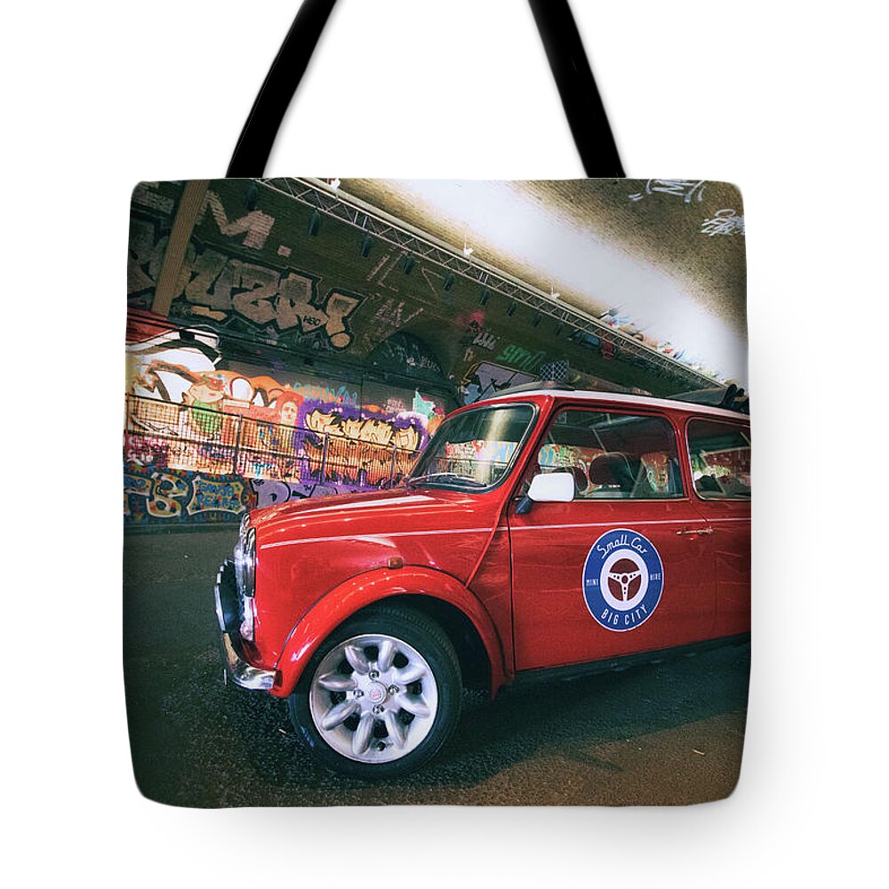 Car Tote Bag featuring the photograph Mini Style by Martin Newman