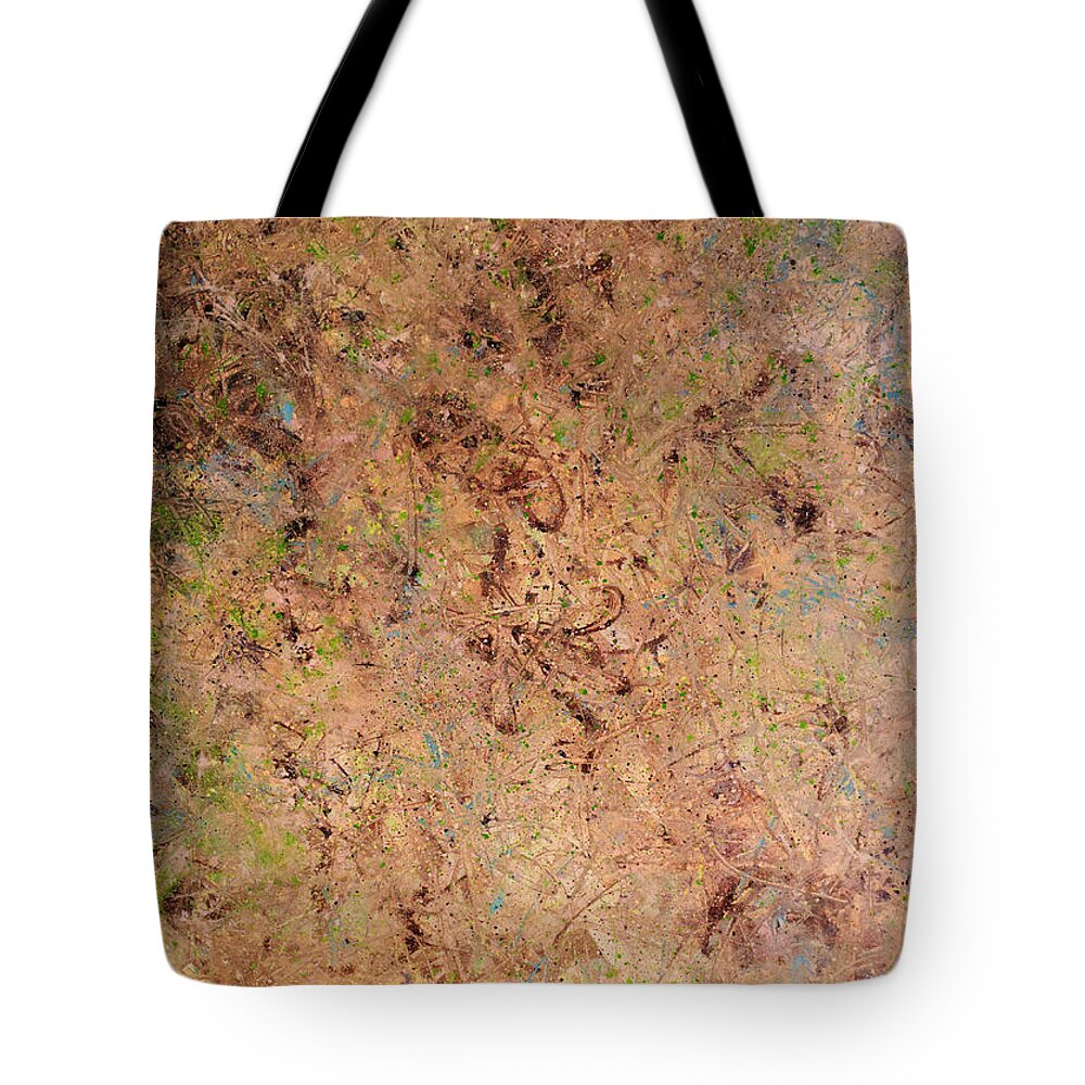 Minimal Tote Bag featuring the painting Minimal 7 by James W Johnson