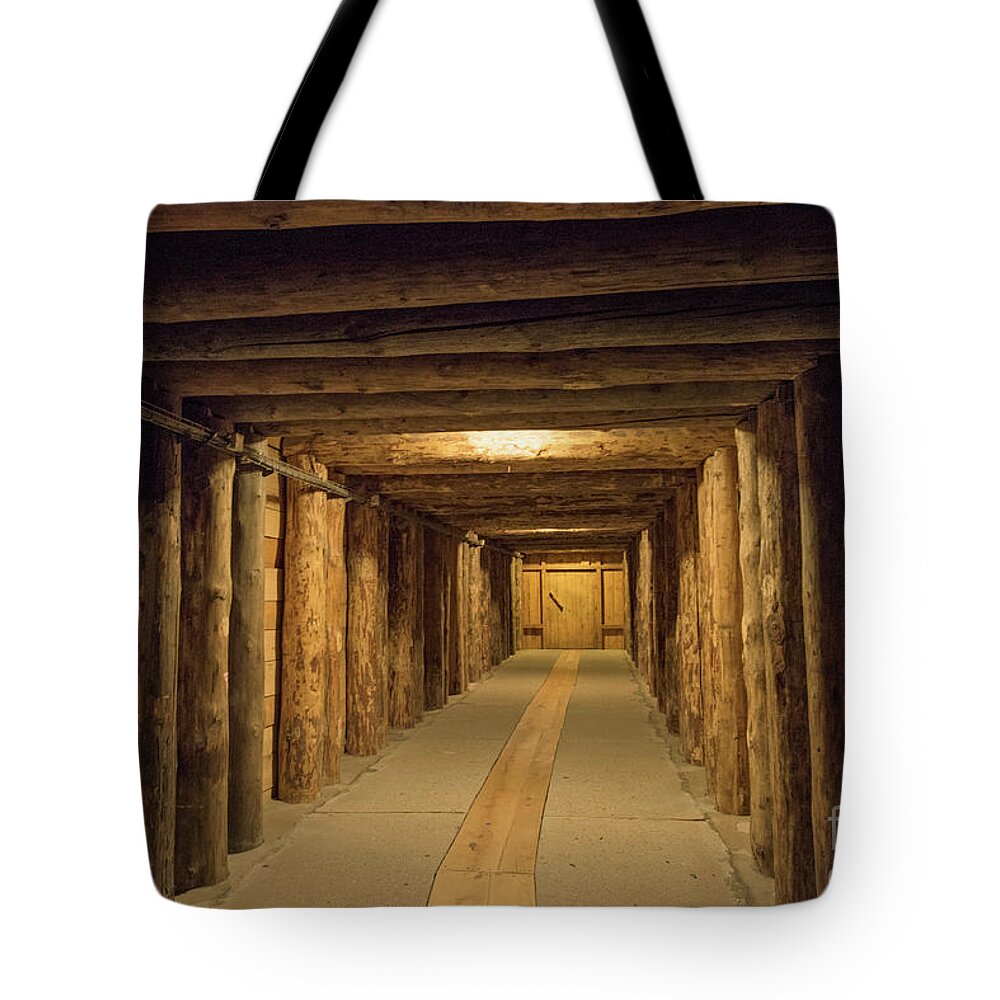 Ancient Tote Bag featuring the photograph Mining Tunnel by Juli Scalzi