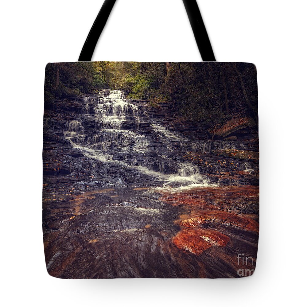 Minnehaha Fall Tote Bag featuring the photograph Minnehaha Fall by Tim Wemple