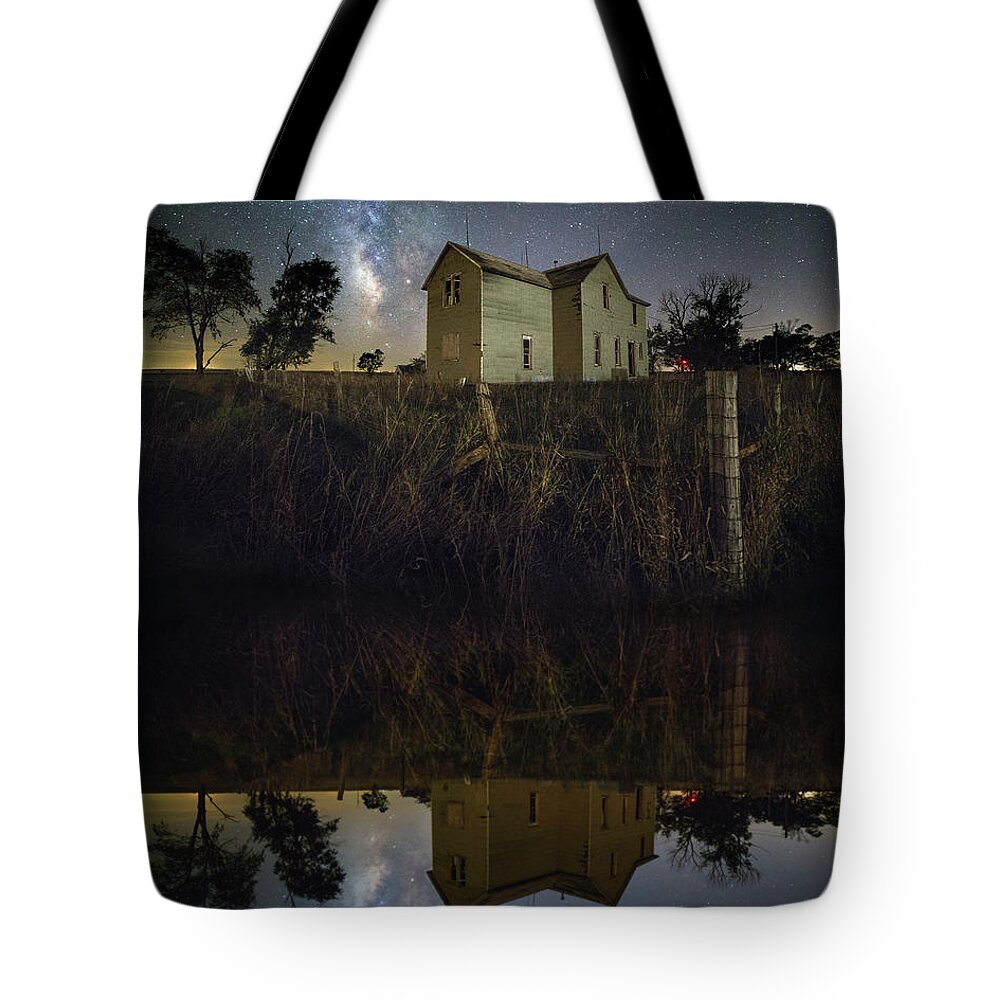 Milky Way Tote Bag featuring the photograph Mirror, mirror by Aaron J Groen