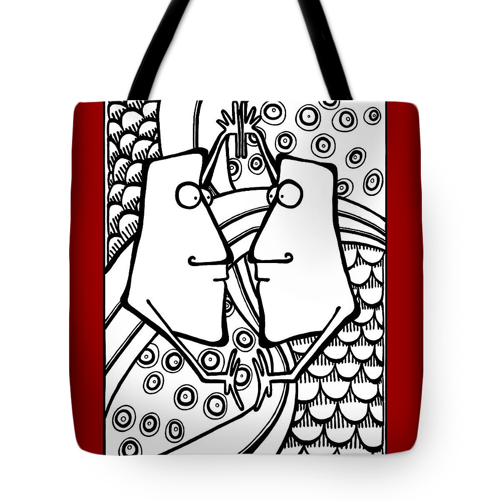 Gallery Tote Bag featuring the painting Mirror Mirror by Dar Freeland