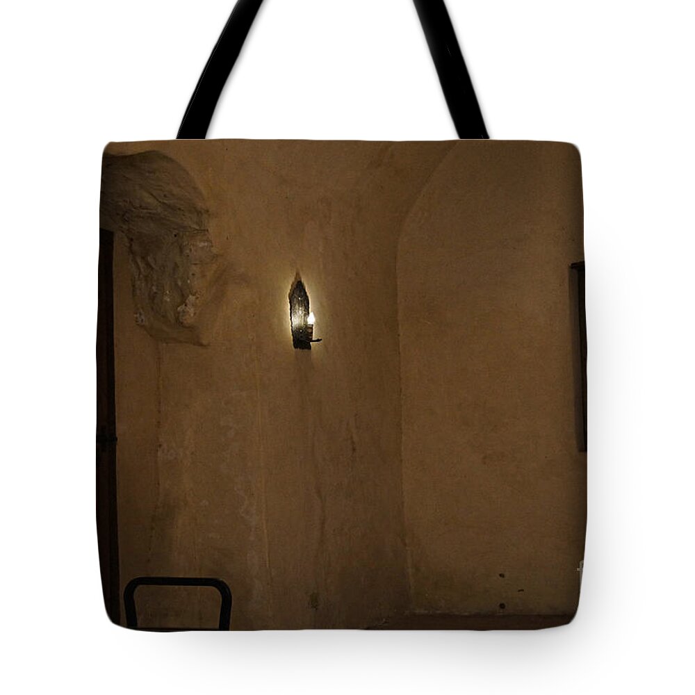 Mission Concepcion Tote Bag featuring the photograph Mission Concepcion. Cell. by Elena Perelman
