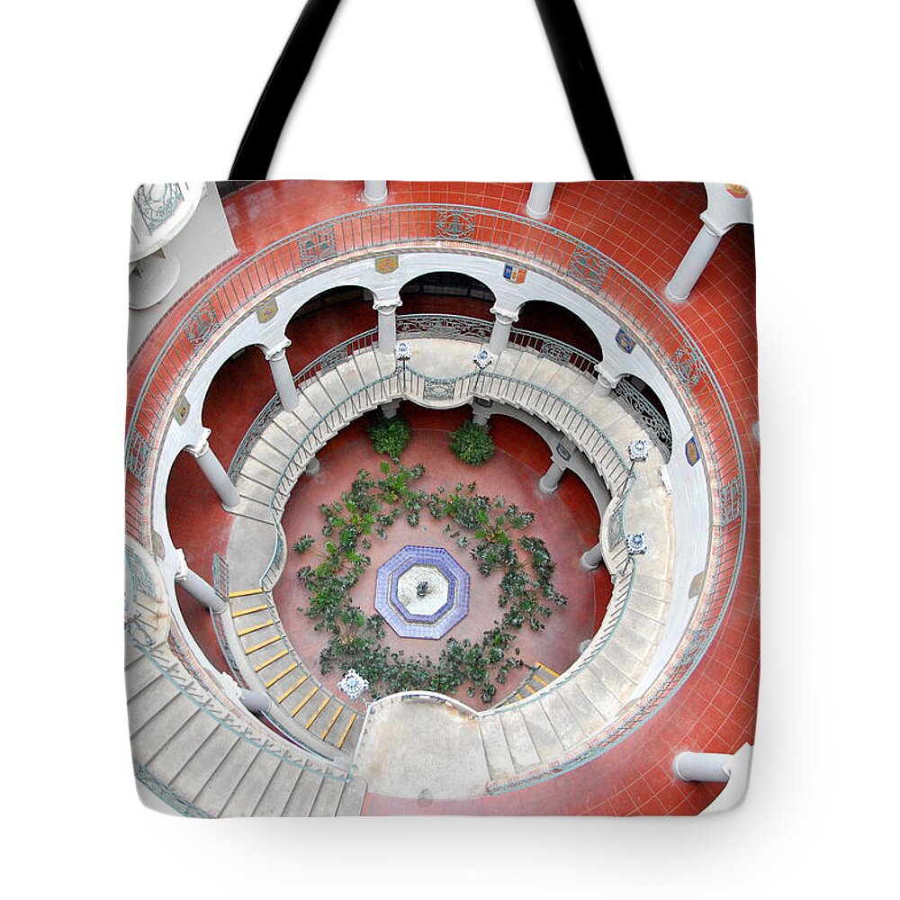 Mission Inn Tote Bag featuring the photograph Mission Inn Rotunda 1 by Amy Fose