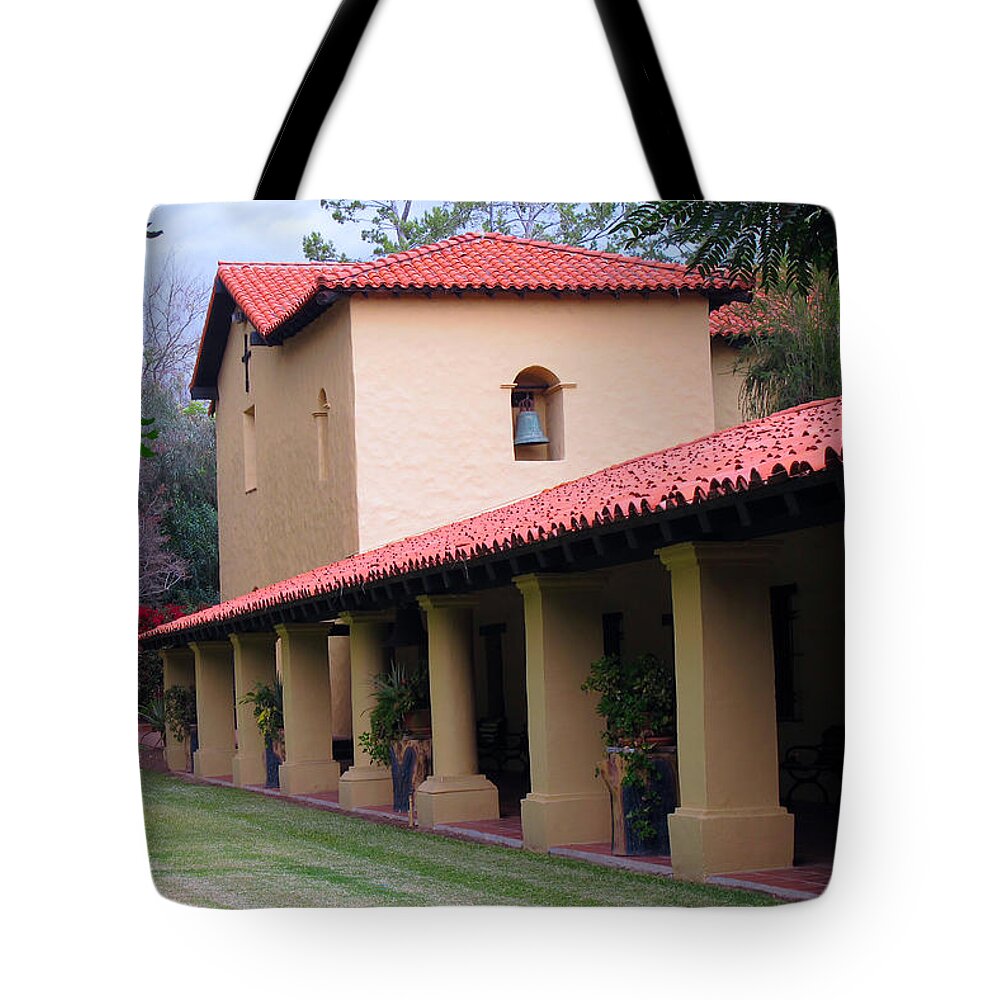 Mission Tote Bag featuring the photograph Mission San Fernando - Los Angeles California by Ram Vasudev