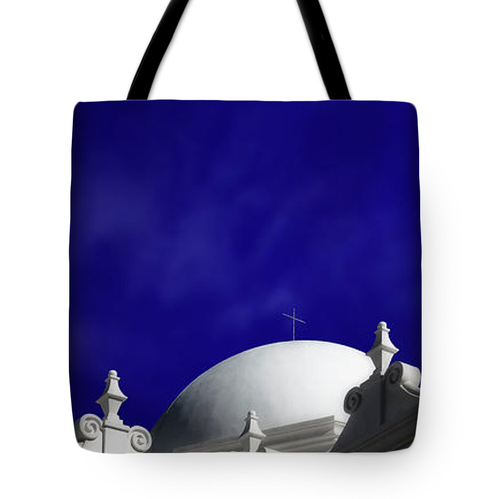  Tote Bag featuring the photograph Mission San Xavier del Bac by Gary Warnimont