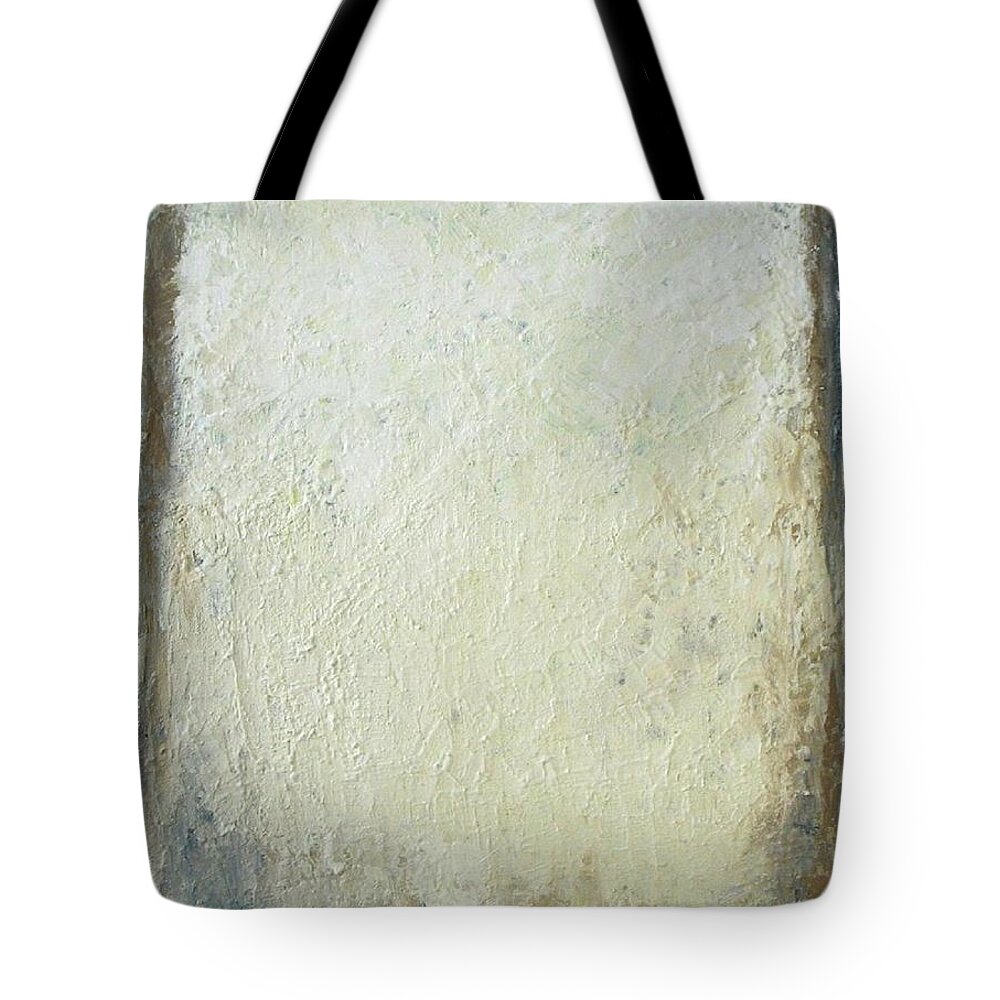Abstract Painting Tote Bag featuring the painting Misty December by Vesna Antic