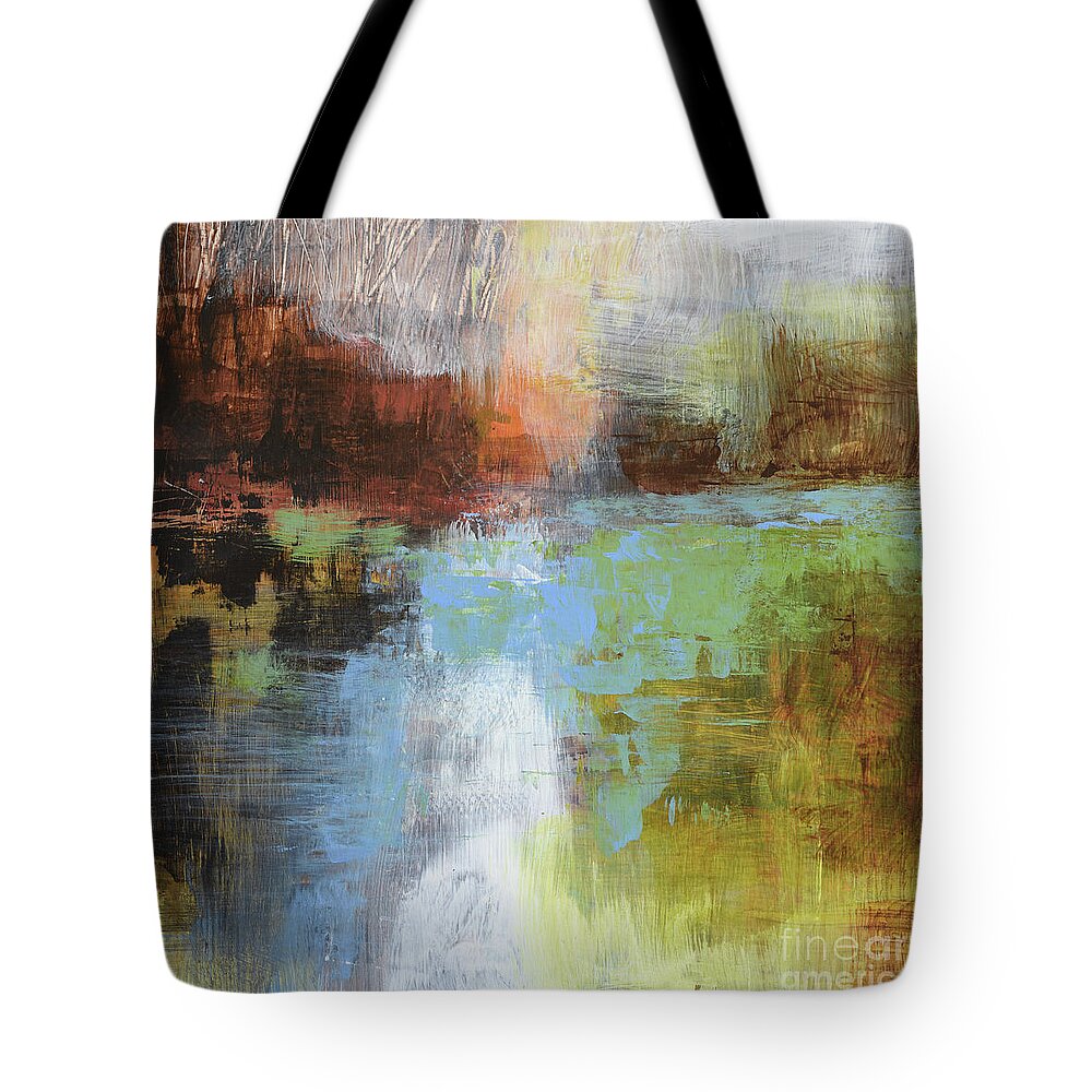 Nature Tote Bag featuring the painting Misty Moment by Melody Cleary