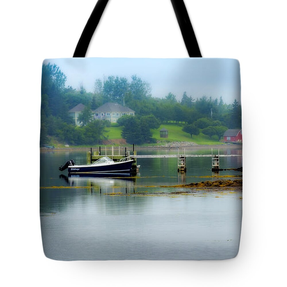 Nova Scotia Tote Bag featuring the photograph Misty Morning by Ken Morris