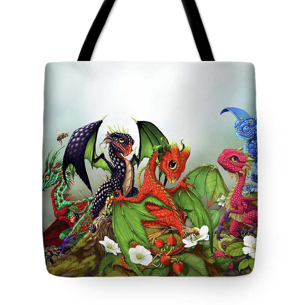 Mixed Berries Dragons Tote Bag for Sale by Stanley Morrison