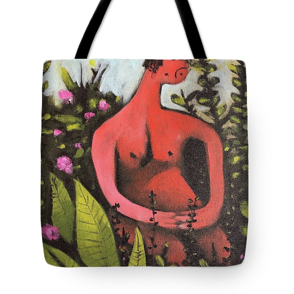  Tote Bag featuring the painting MMXVII Paradise No 1 by Mark M Mellon