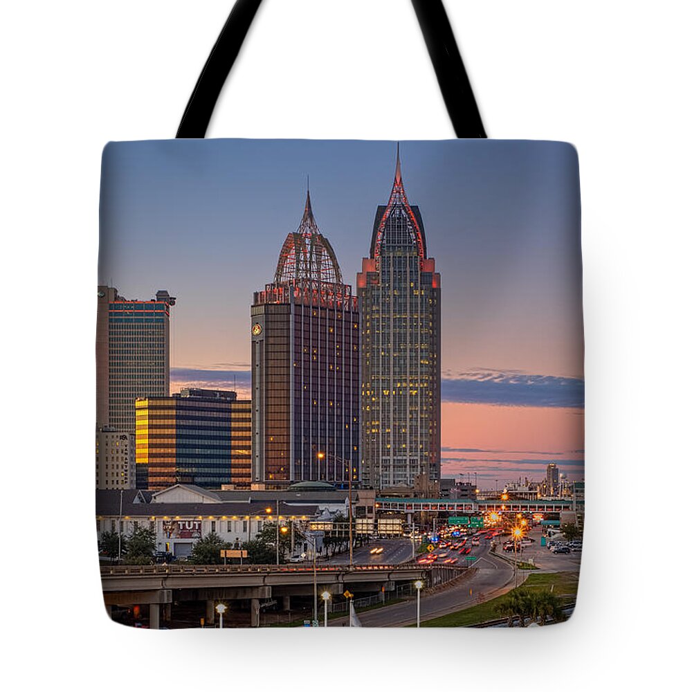 Alabama Tote Bag featuring the photograph Mobile Sunset by Brad Boland