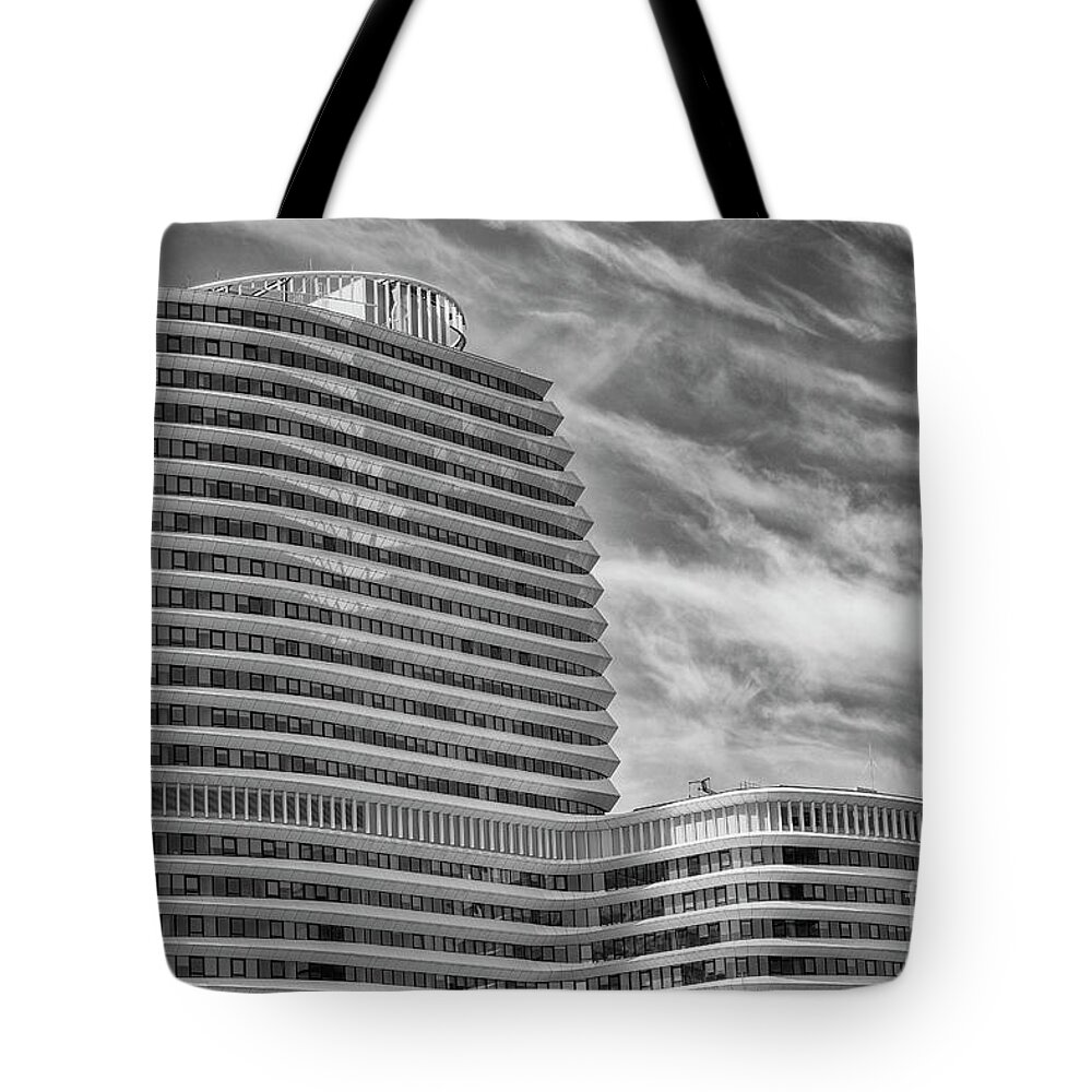 Architectural Tote Bag featuring the photograph Modern office building by Patricia Hofmeester