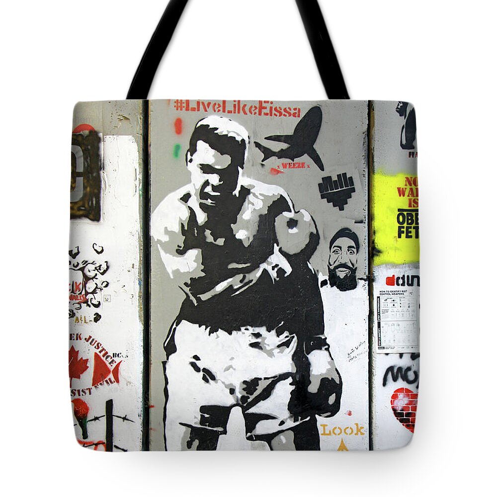 Fighter Tote Bag featuring the photograph Mohamed Ali by Munir Alawi