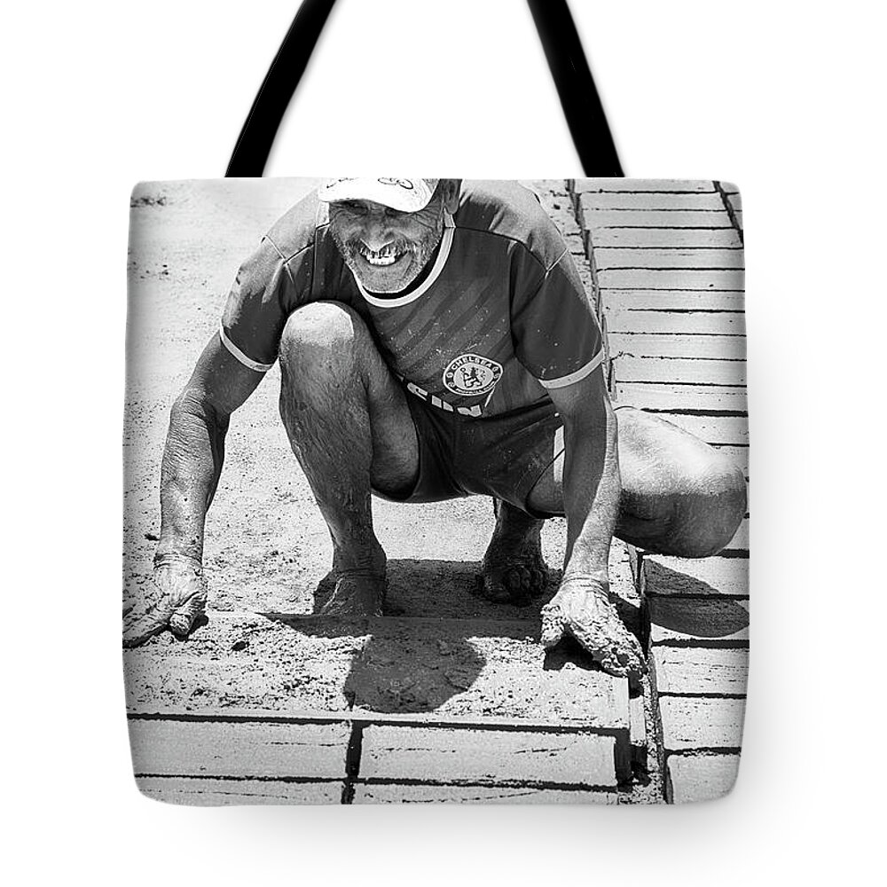 Ladrillero Tote Bag featuring the photograph Molding Bricks by Hugh Smith