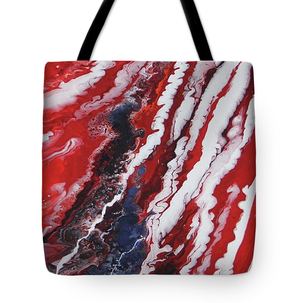 Caliente Tote Bag featuring the painting Molten Caliente by Madeleine Arnett