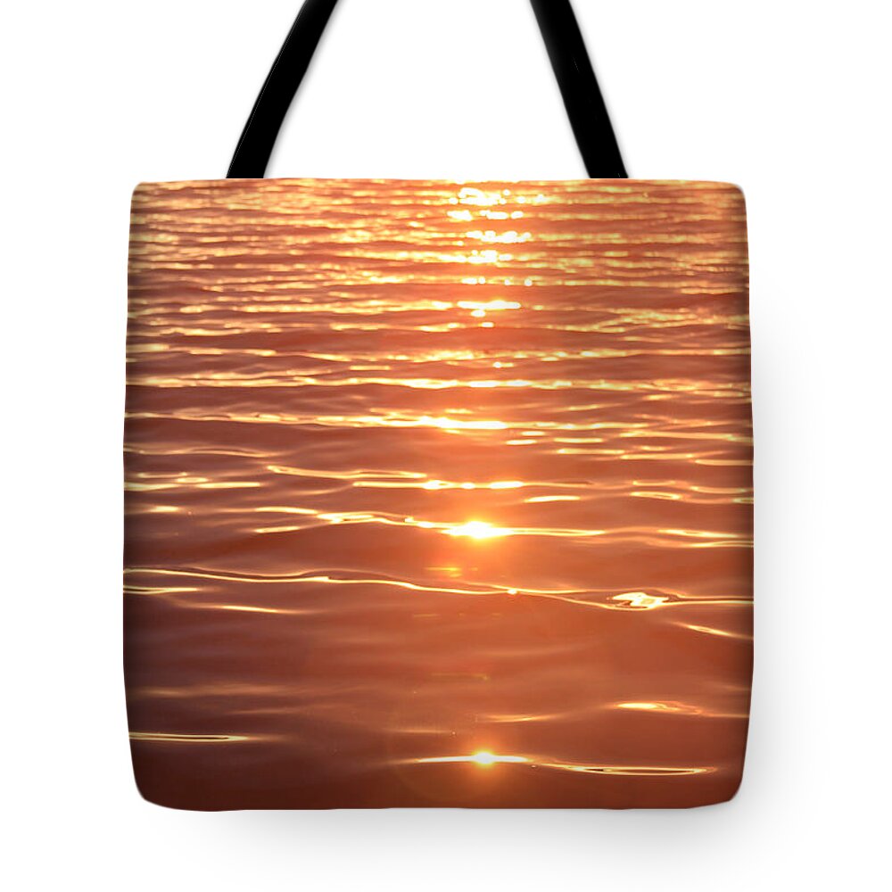 Molten Lake Tote Bag featuring the photograph Molten Lake by Bonnie Follett